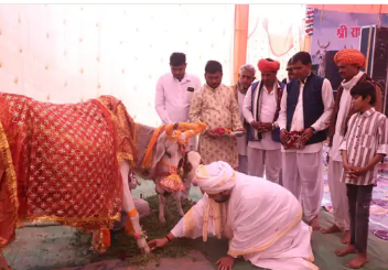 आलाखेड़ी में भागवत कथा शुरू